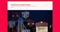 Desktop Screenshot of americanpolishfestival.com